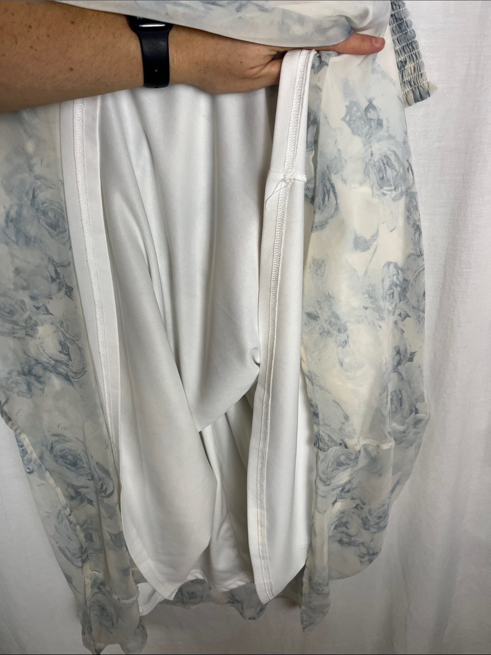 Baltic Born Blue and White Floral Long Sleeve Maxi Dress - Picture 11 of 11